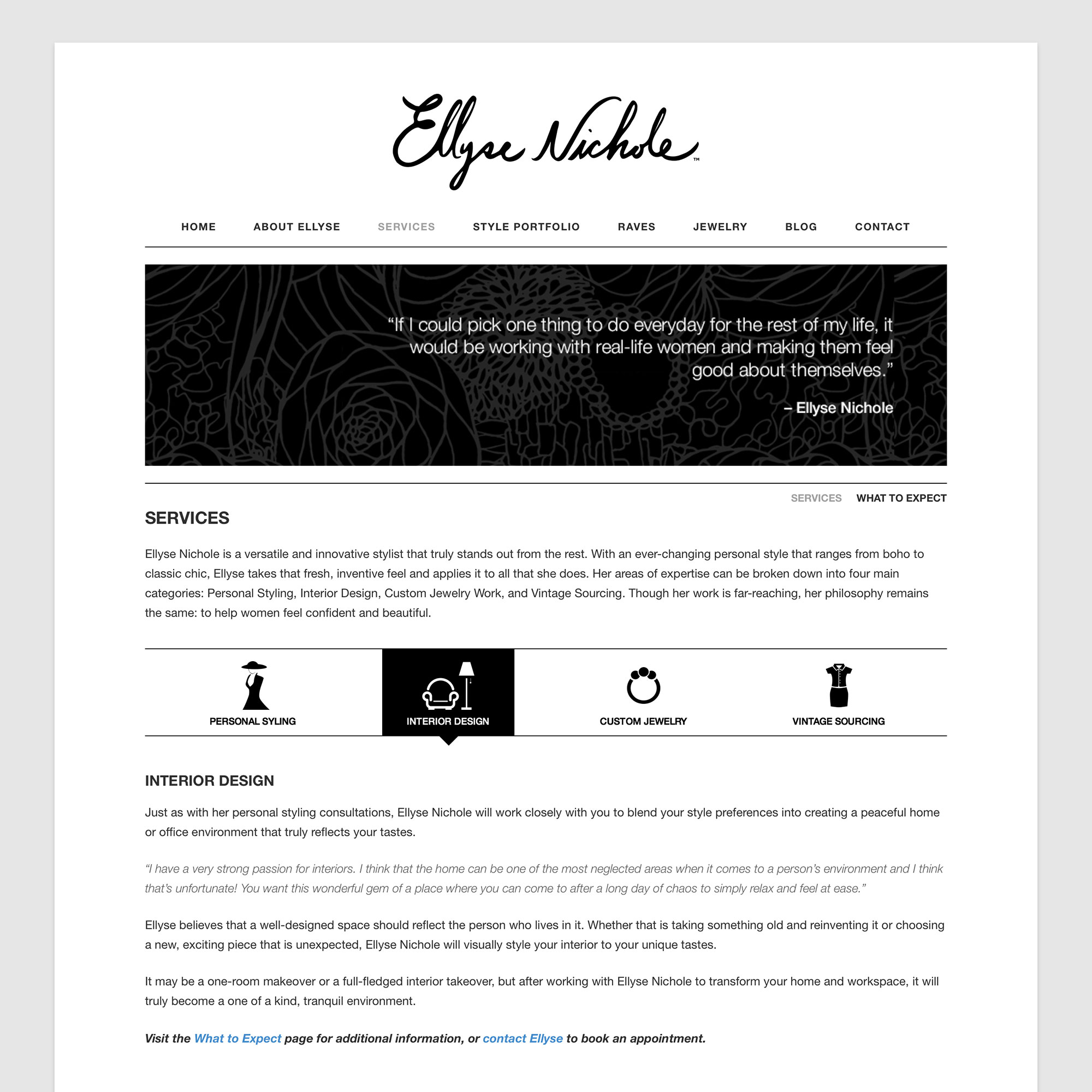 Ellyse Nichole Website
